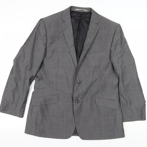 Lambretta Men's Grey Blazer L Classic Fit Formal