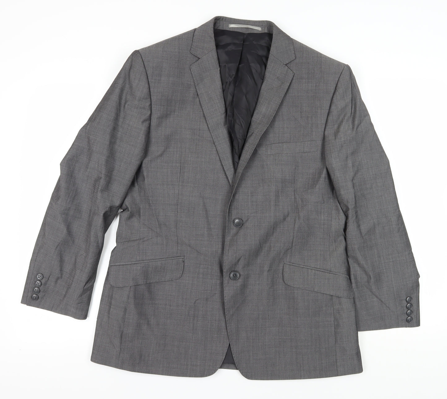 Lambretta Men's Grey Blazer L Classic Fit Formal