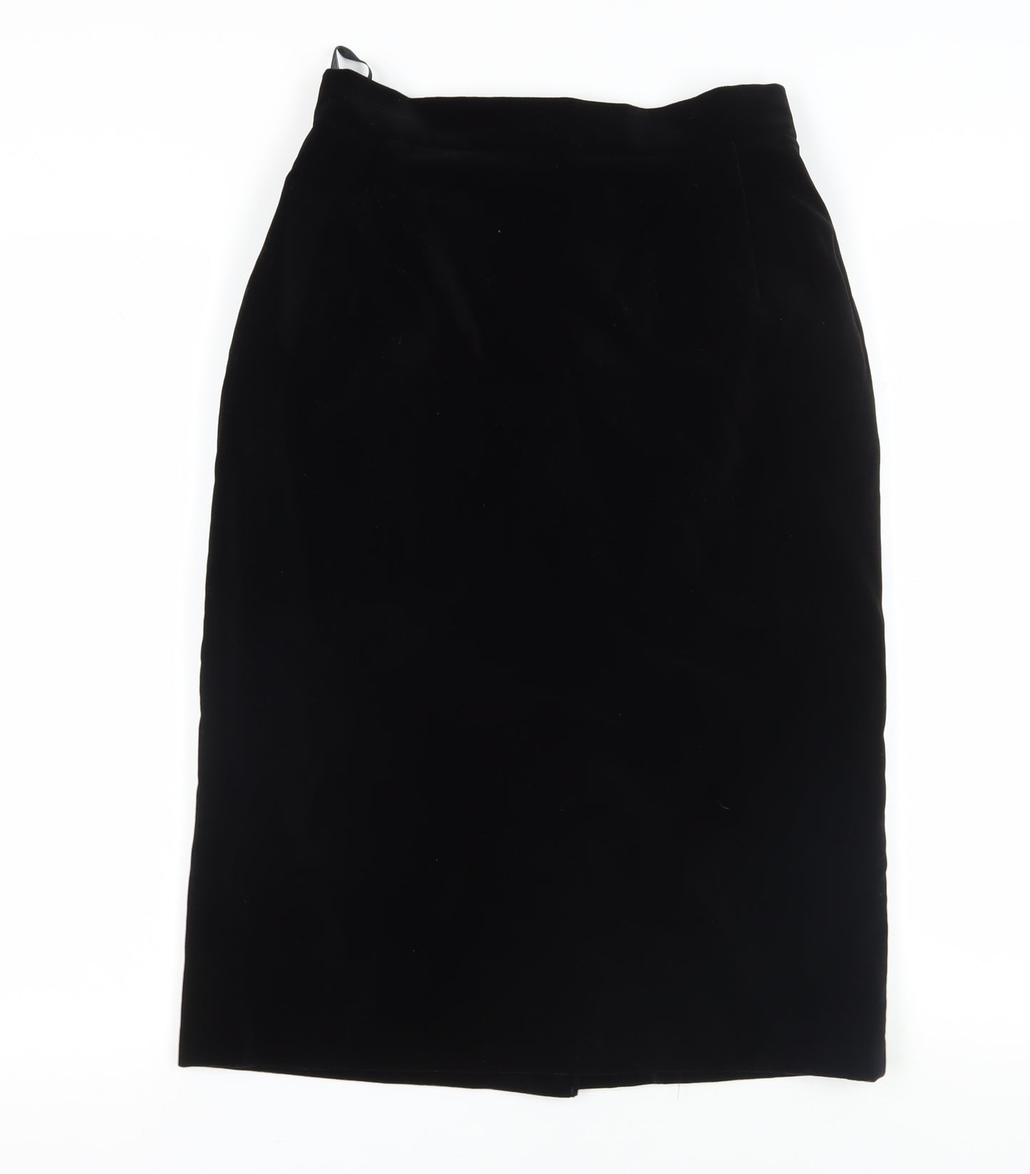 Jacques Vert Black Midi Pencil Skirt, Size 12, Elegant Women