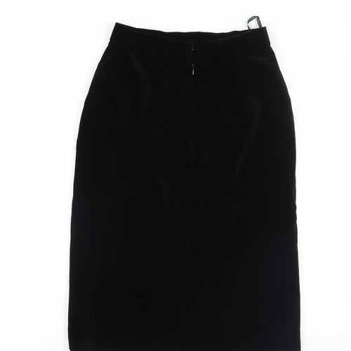 Jacques Vert Black Midi Pencil Skirt, Size 12, Elegant Women