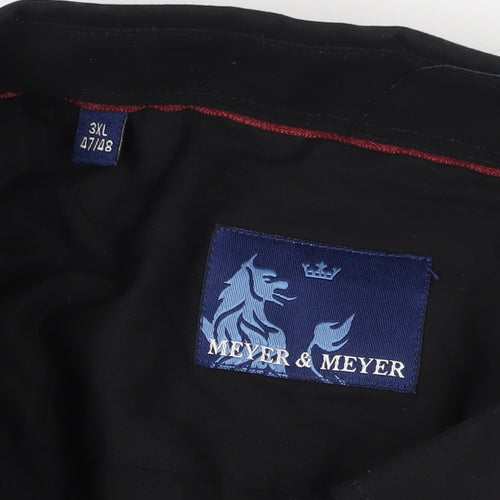 Meyer & Meyer Men's Black 3XL Regular Fit Shirt