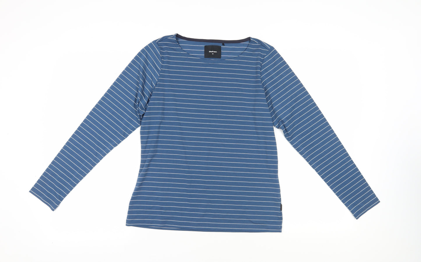 Rohan Women's Blue Striped Long Sleeve T-Shirt M