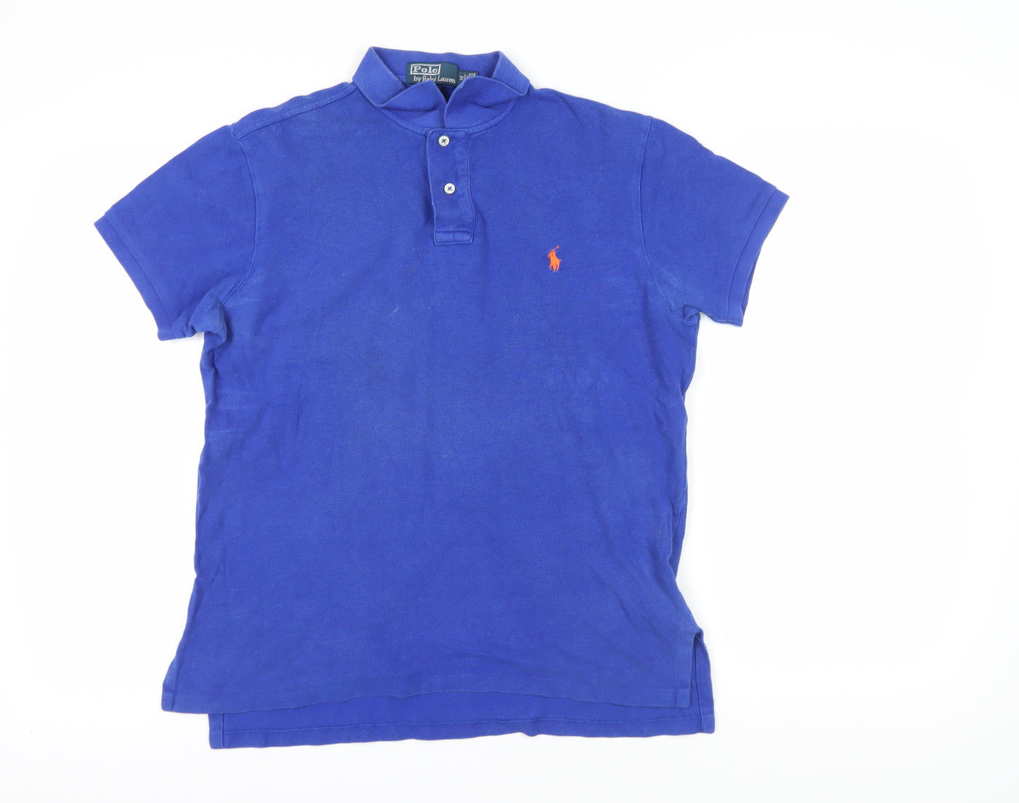 Ralph Lauren Men's Blue Polo Shirt M Short Sleeve Cotton