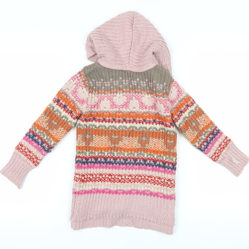 Marks and Spencer Girls Multicoloured Cardigan 7-8 Years