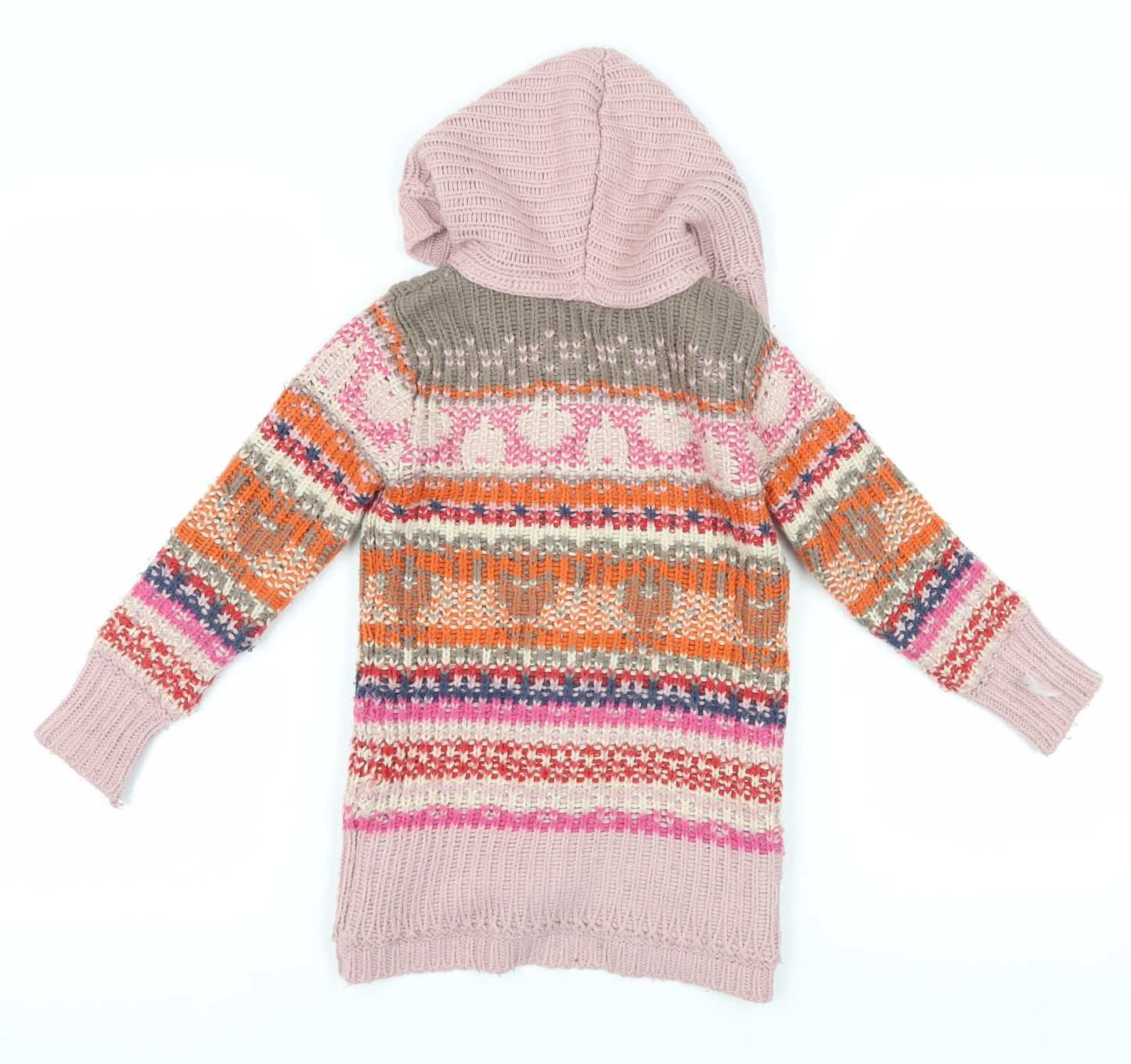 Marks and Spencer Girls Multicoloured Cardigan 7-8 Years
