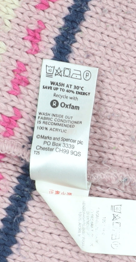 Marks and Spencer Girls Multicoloured Cardigan 7-8 Years