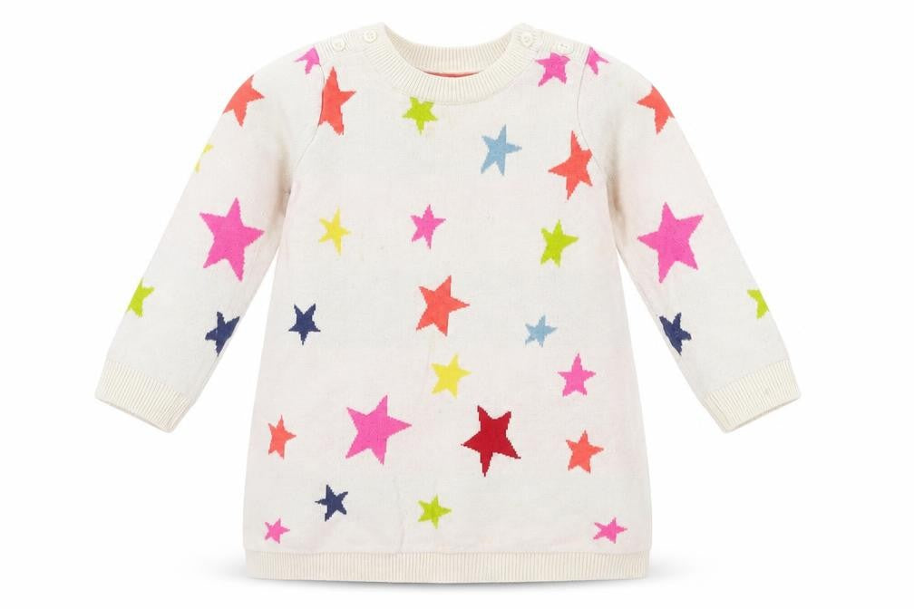 Front view of Gap unisex baby multicoloured star jumper 12-18m pullover
