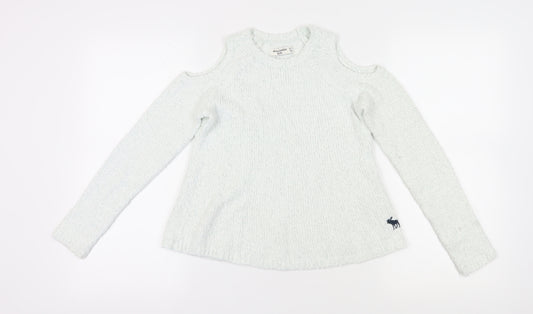 Abercrombie Kids White Girls Pullover Jumper 11-12 Years