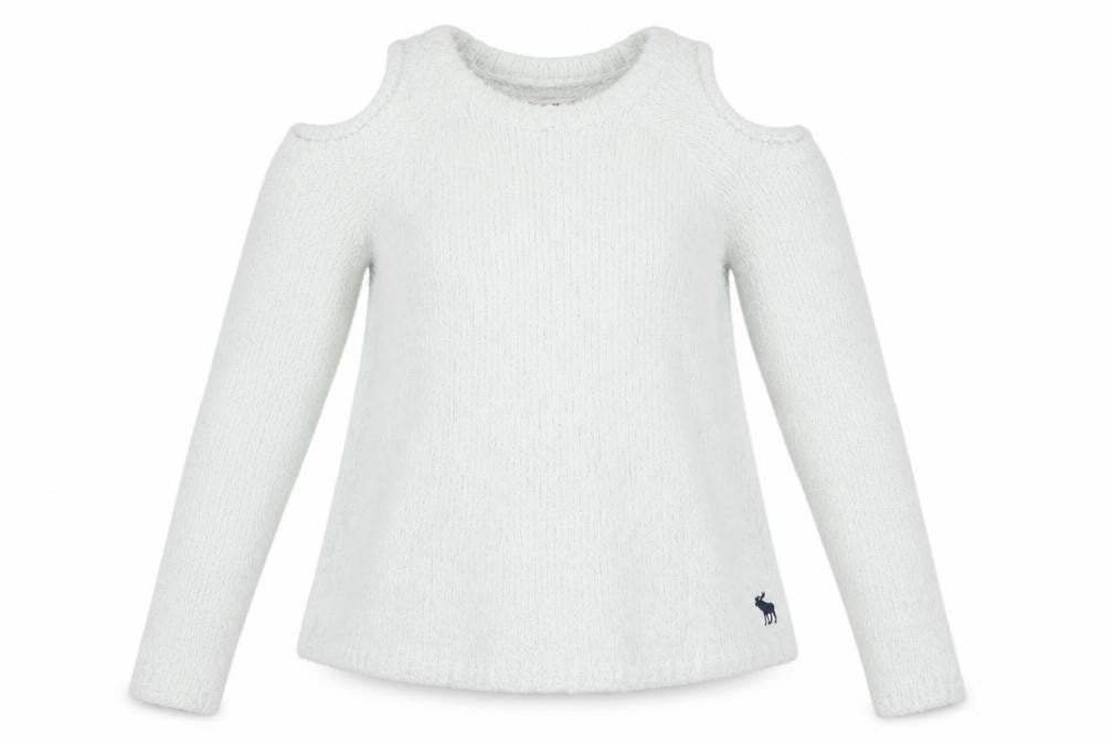 Front view of Abercrombie & Fitch Kids White girls’ jumper 11-12 years