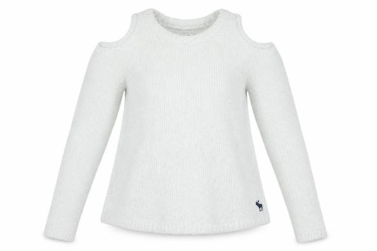 Front view of Abercrombie & Fitch Kids White girls’ jumper 11-12 years