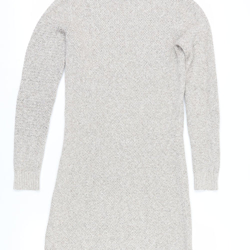 Fat Face Women's Beige Knit Jumper Dress Size 10