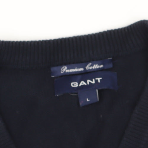 GANT Men's Black Sleeveless Knit Vest L