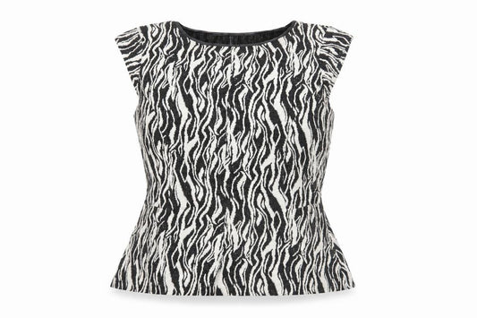Front view of Oasis Women's Animal Print Blouse L Multicoloured