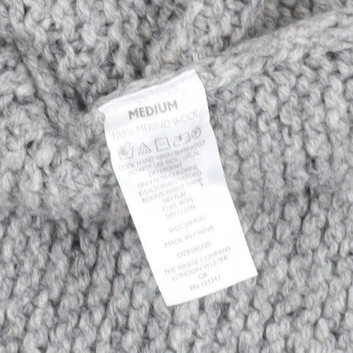 The White Company Women's Grey Roll Neck Jumper M