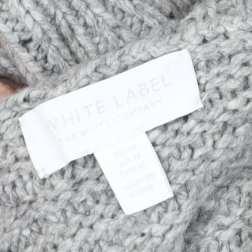 The White Company Women's Grey Roll Neck Jumper M