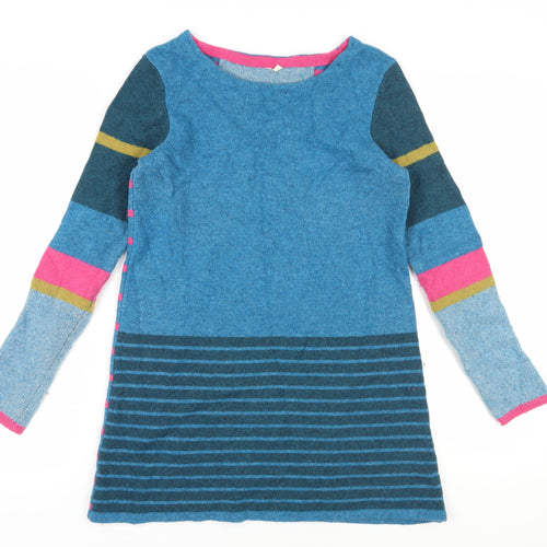 White Stuff Women's Multicoloured Striped Jumper Size 12