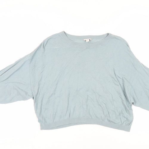 Gap Women's Blue Relaxed Pullover Jumper - Medium