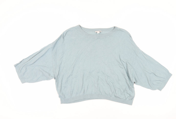 Gap Women's Blue Relaxed Pullover Jumper - Medium