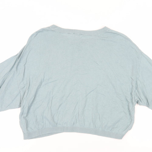 Gap Women's Blue Relaxed Pullover Jumper - Medium