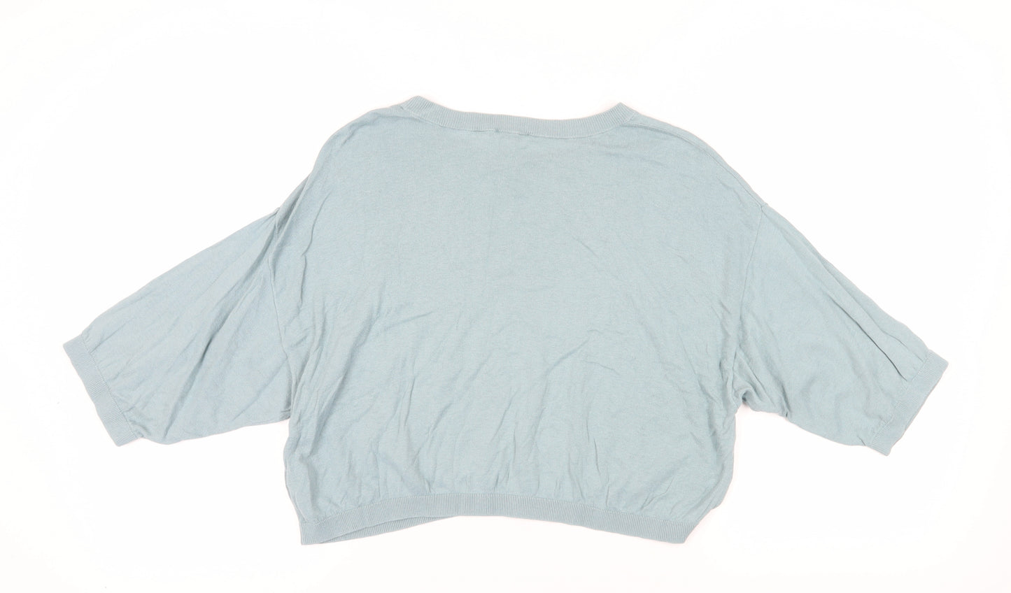 Gap Women's Blue Relaxed Pullover Jumper - Medium