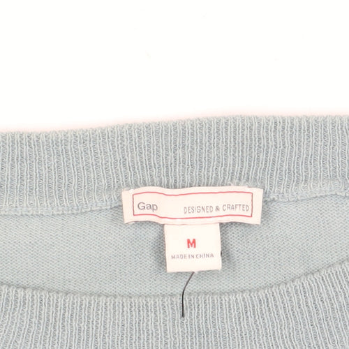 Gap Women's Blue Relaxed Pullover Jumper - Medium