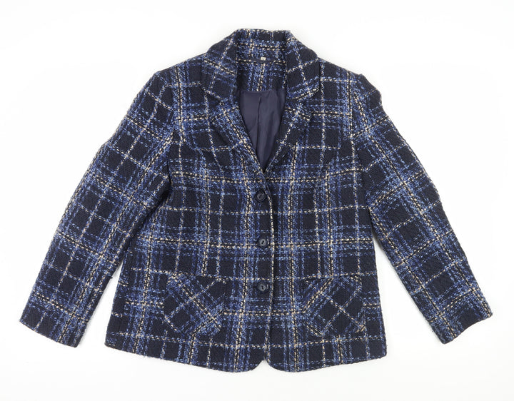 Honor Millburn Women's Check Tweed Blazer Size 14