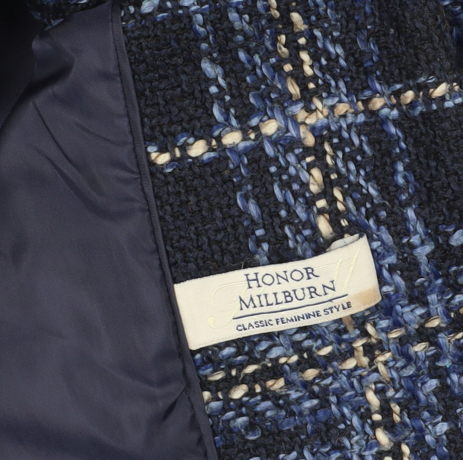 Honor Millburn Women's Check Tweed Blazer Size 14