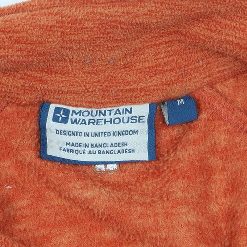 Mountain Warehouse Men's Orange 1/2 Zip Sweatshirt Medium