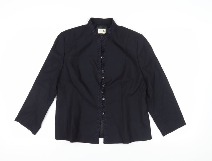 Viyella Women's Black Petite Suit Jacket Size 14