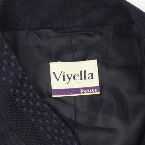 Viyella Women's Black Petite Suit Jacket Size 14