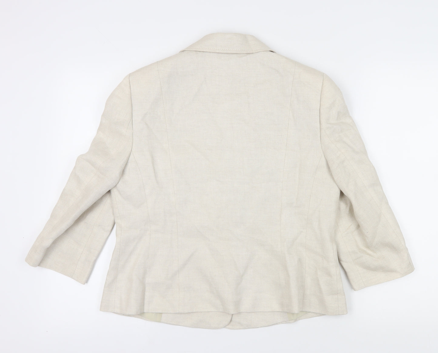 Precis Women’s Ivory Linen Blazer Size 16