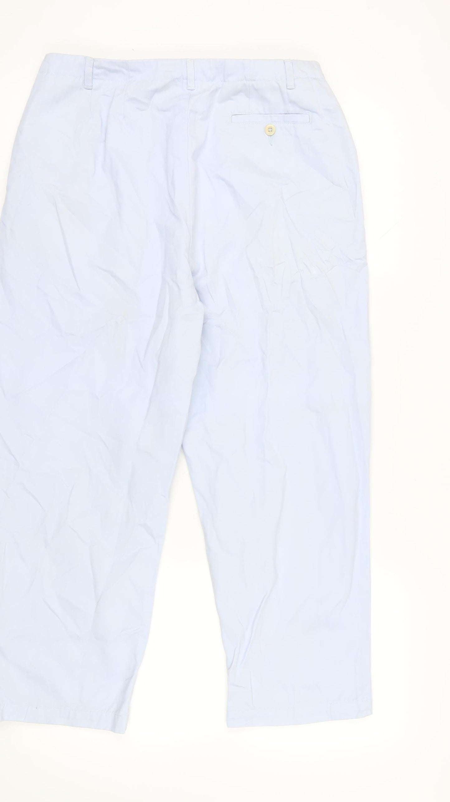 Lands' End Women's Blue Chino Trousers Size 14