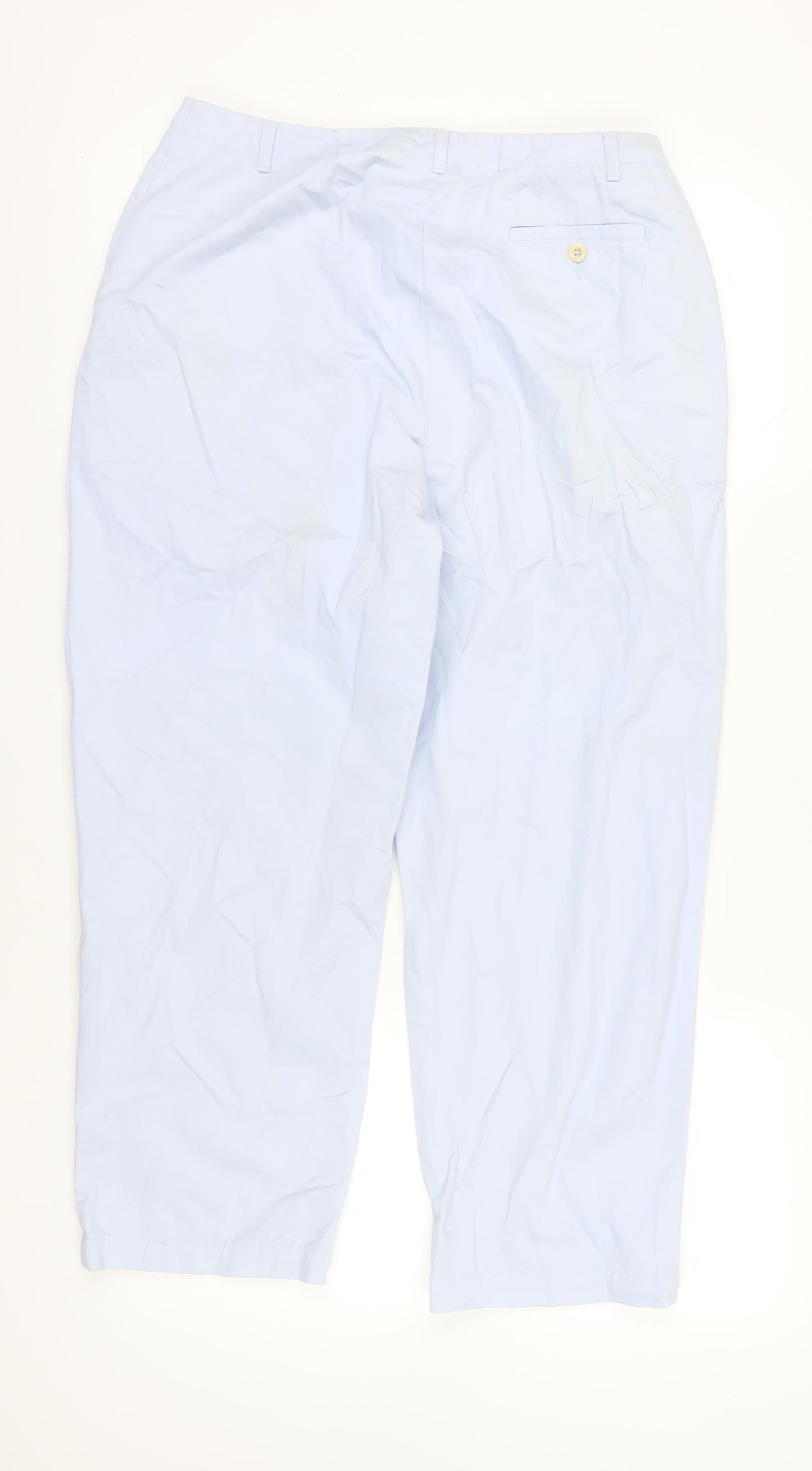 Lands' End Women's Blue Chino Trousers Size 14