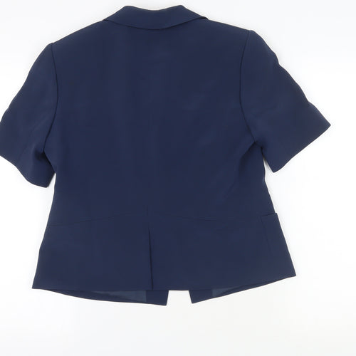 Country Casuals Women's Blue Silk Suit Jacket 12