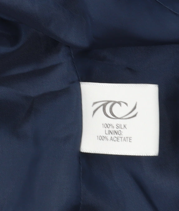 Country Casuals Women's Blue Silk Suit Jacket 12