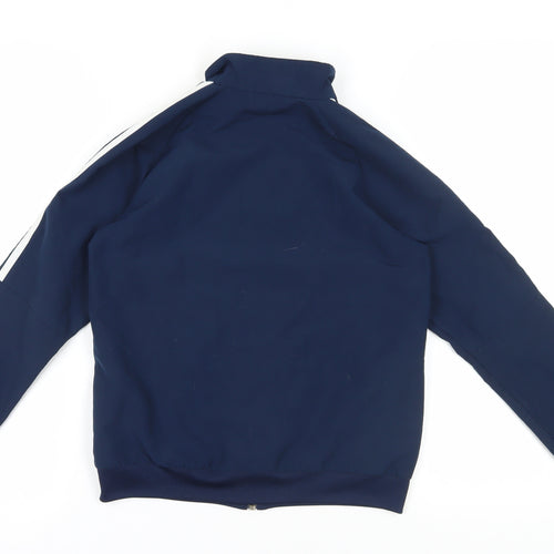 Adidas Boys Blue Full Zip Sports Sweatshirt, 9-10 Years