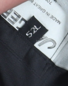 Jaeger Grey Wool Silk Double-Breasted Blazer 42