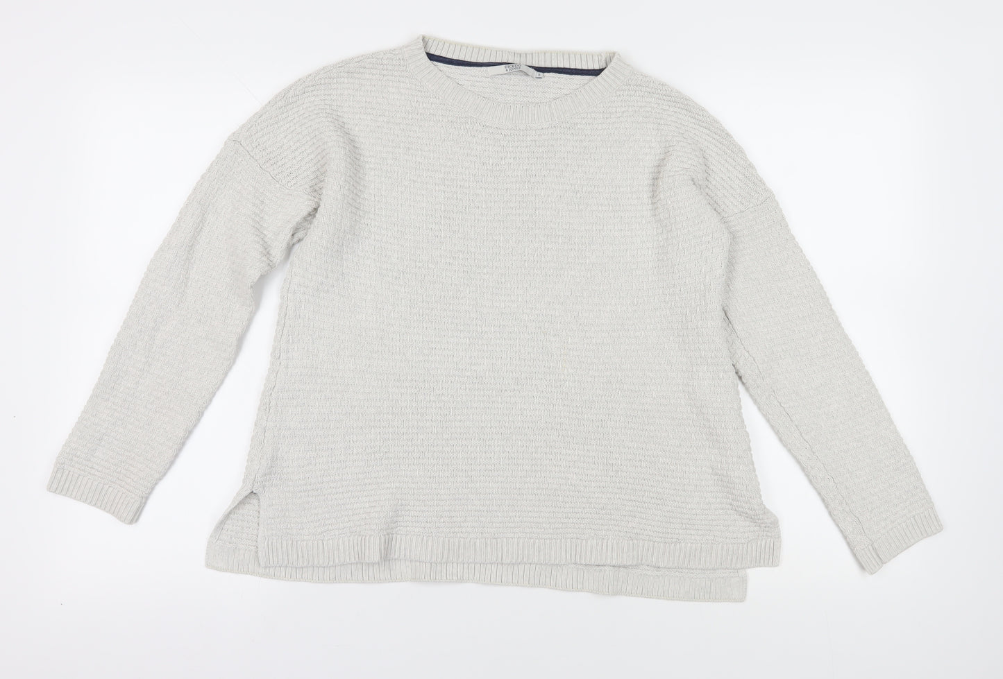 Dickins & Jones Grey Cotton Women's Jumper, Size S