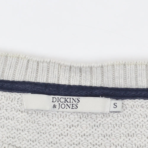 Dickins & Jones Grey Cotton Women's Jumper, Size S