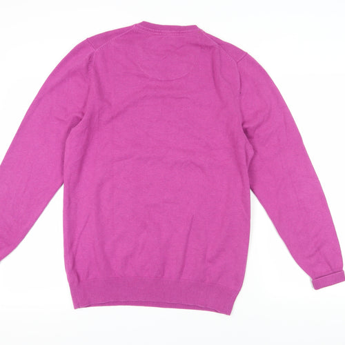 Asquith & Fox Men's Pink Pullover Jumper - Large