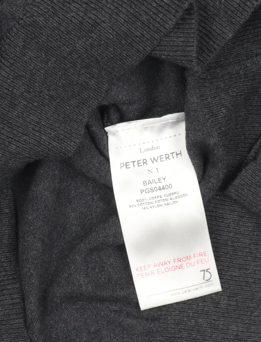 Peter Werth Men's Grey Pullover Jumper Size L