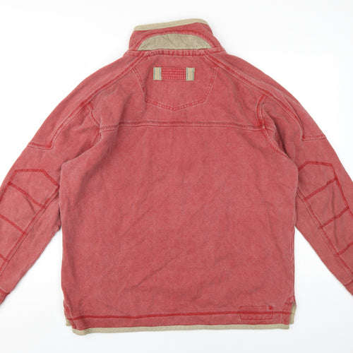 Fat Face Mens Red Cotton Pullover Sweatshirt Size M