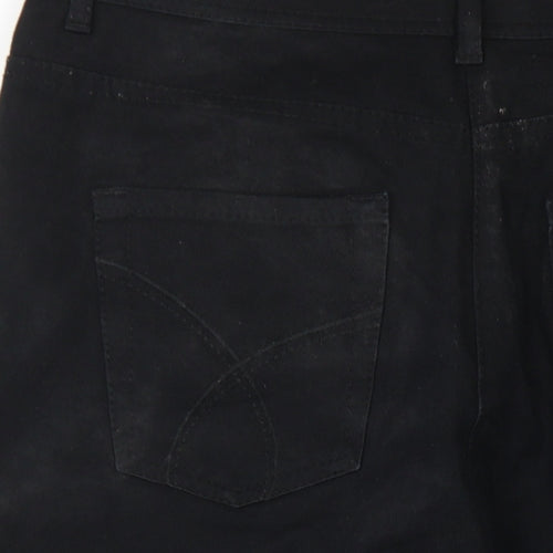 Olsen Womens Black Cotton Capri Jeans Size 34 in L21 in Regular Zip