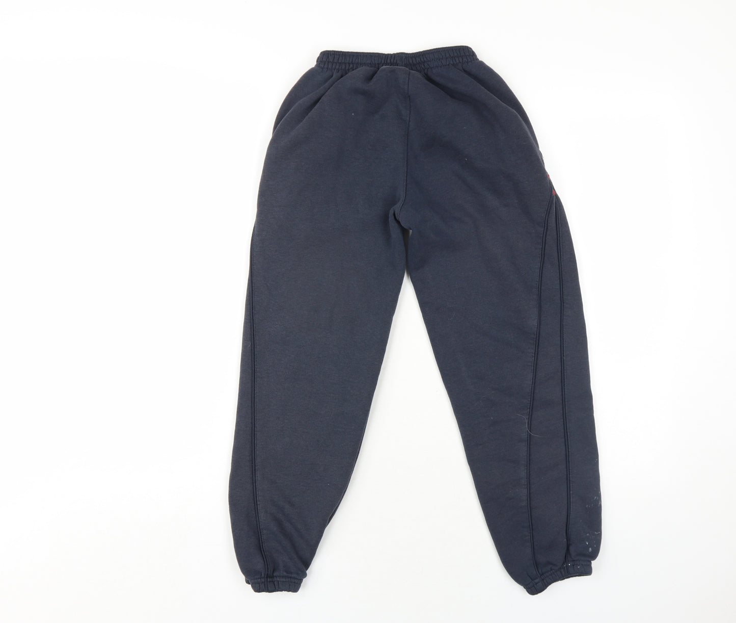 Slazenger Boys Blue Polyester Jogger Trousers Size 9-10 Years L24 in Regular Drawstring