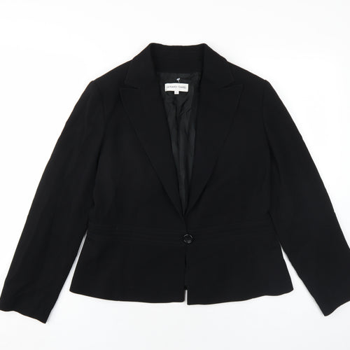 Gerard Darel Womens Black Wool Jacket Blazer Size 14
