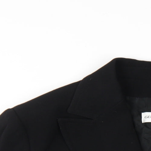 Gerard Darel Womens Black Wool Jacket Blazer Size 14