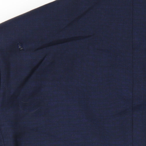 Marks and Spencer Mens Blue Wool Jacket Blazer Size 40 Regular