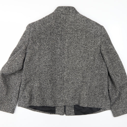 AMARANTO Womens Grey Jacket Coat Size 20 Zip