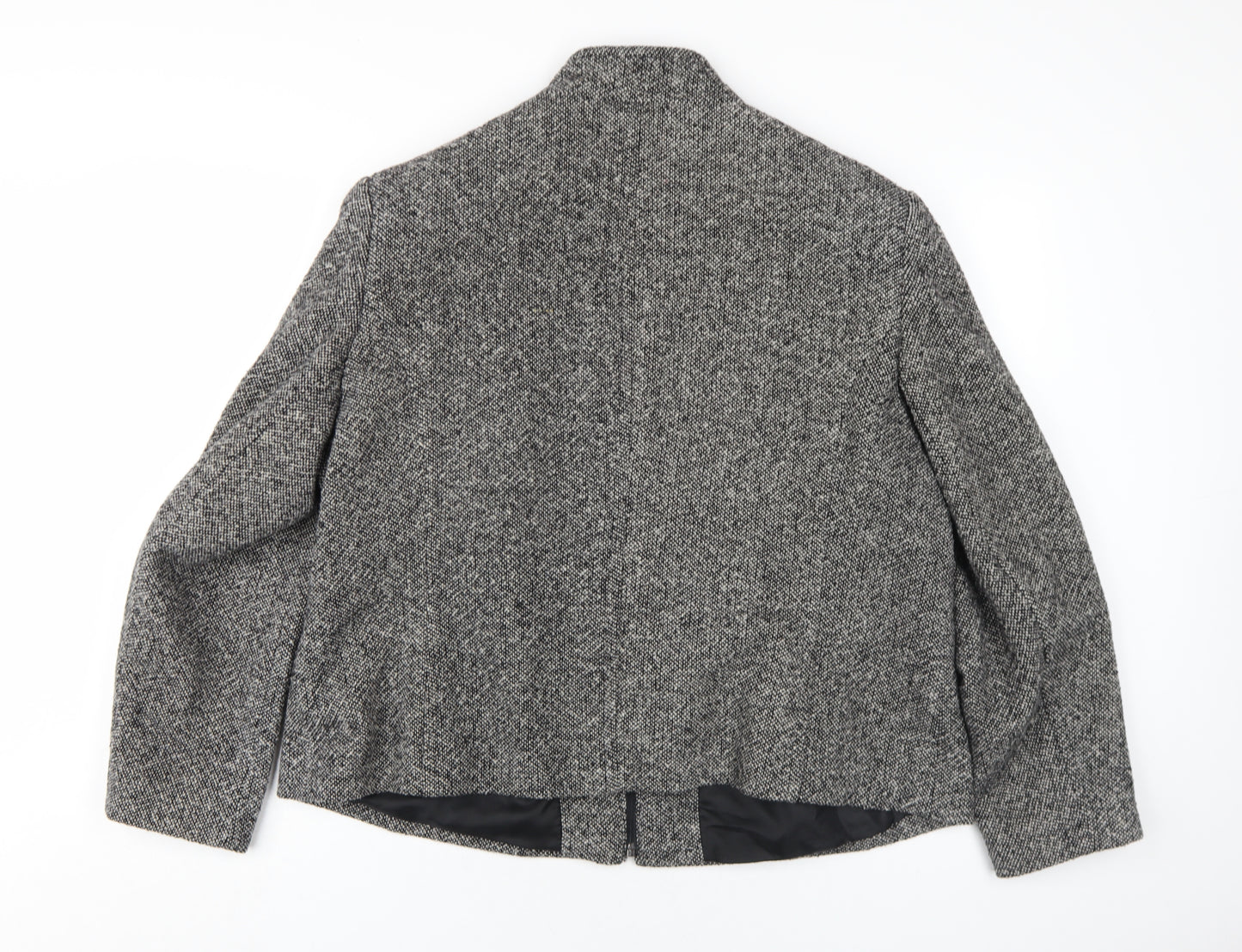 AMARANTO Womens Grey Jacket Coat Size 20 Zip