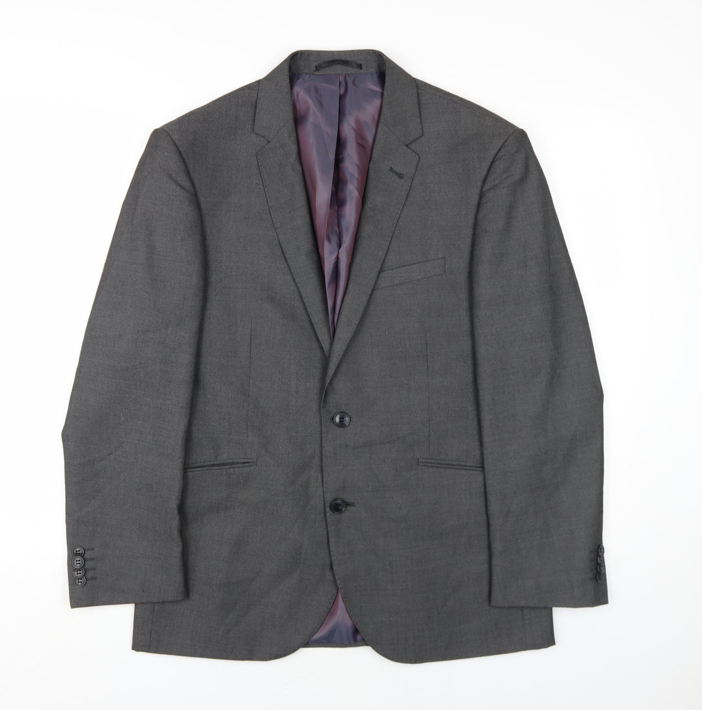Taylor & Wright Mens Grey Polyester Jacket Blazer Size 38 Regular